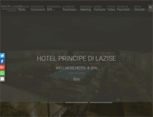 Tablet Screenshot of hotelprincipedilazise.com